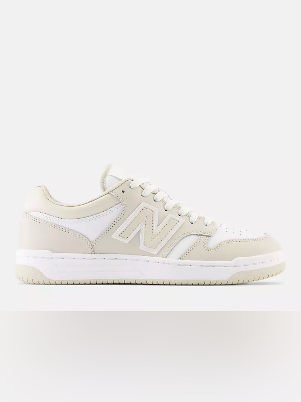 480 Men’s New Balance Timberwolf & White Sneaker